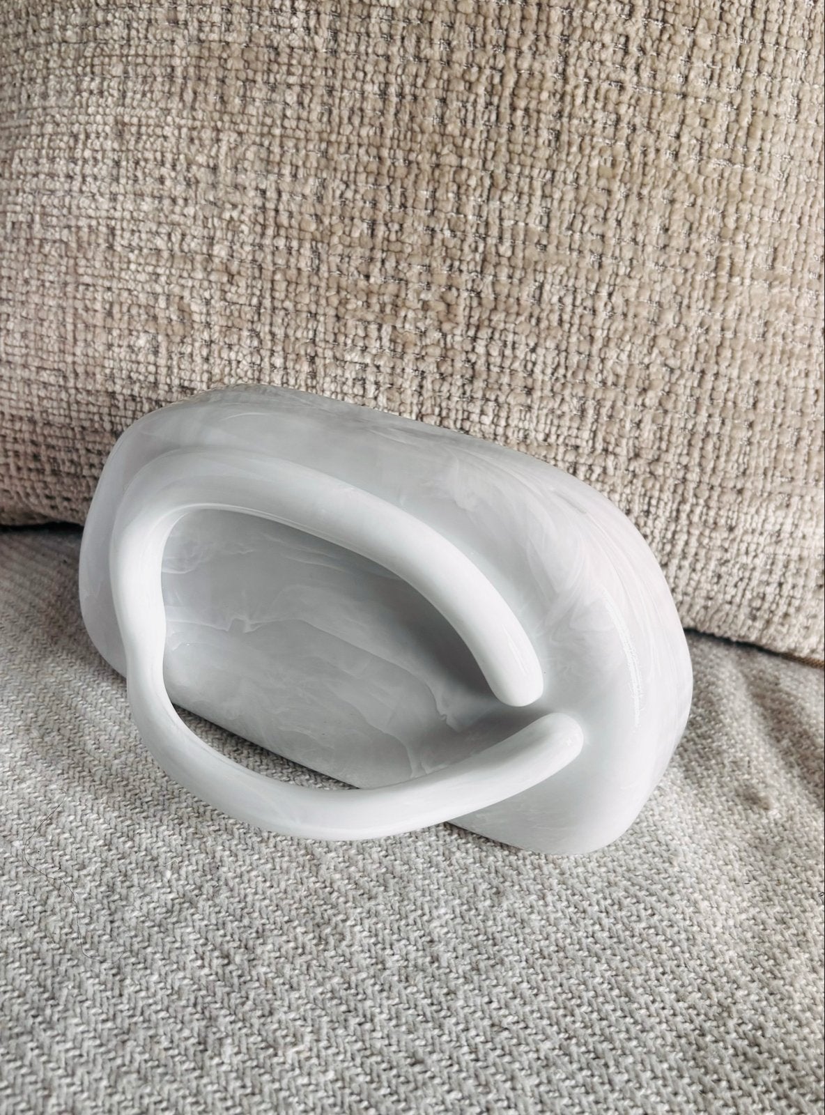 Elegante Witte Clutch, Ophalen of Verzenden, Zo goed als nieuw, Wit, Avondtasje