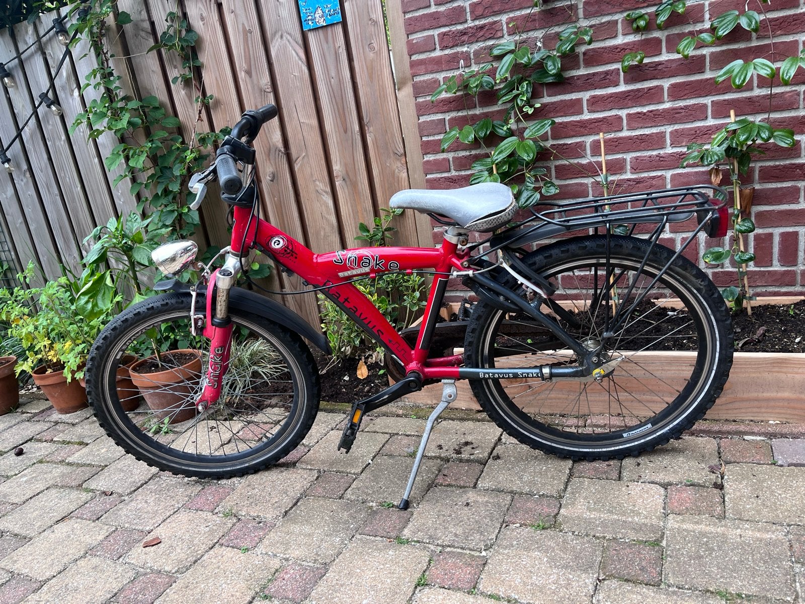 Batavus Snake 22 inch kinderfiets - opknapper, Fietsen en Brommers, Ophalen, Gebruikt, Velgrem, 20 inch of meer