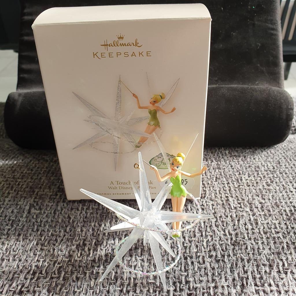 Hallmark Keepsake Tinkerbell Kerstornament 2008 Disney, Verzamelen, Disney, Zo goed als nieuw, Beeldje of Figuurtje, Overige figuren