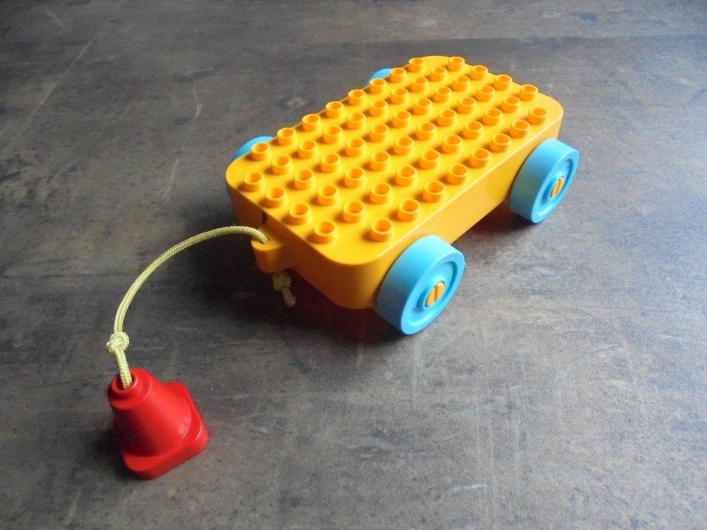 Lego Duplo Car Base 6x10x1,5 (zie foto's) 3, Ophalen of Verzenden, Gebruikt, Losse stenen, Duplo