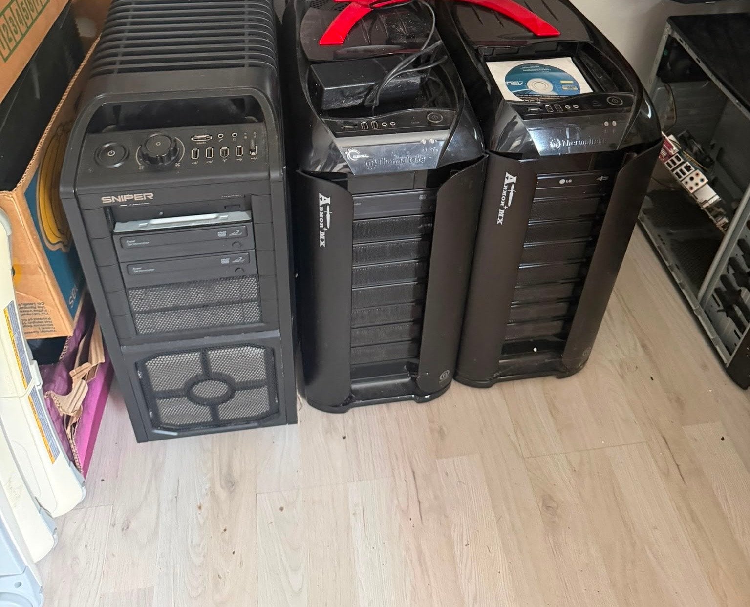 3x Desktop PC's - Gaming/Werkstation - Onderdelen/Opknapper, Ophalen, HDD, Gaming, Niet werkend