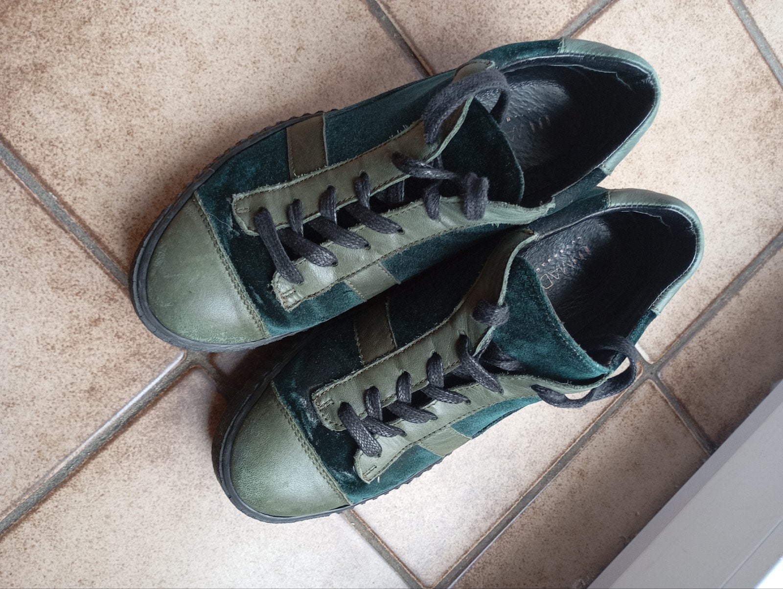 UNMADE Copenhagen Groene Suède Sneakers Maat 39, Sneakers of Gympen, Gedragen, Groen, UNMADE Copenhagen
