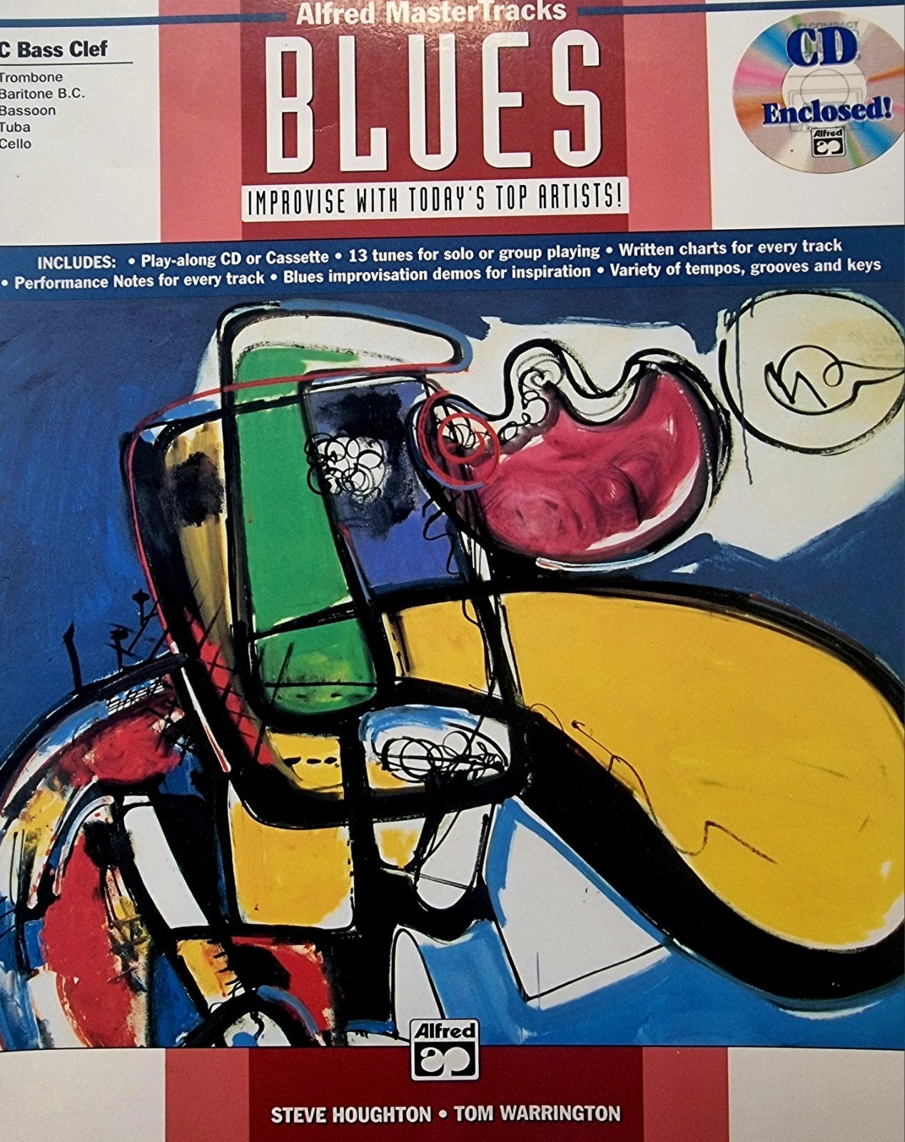Alfred MasterTracks Blues  + CD Trombone Bariton,Fagot D31, Gebruikt, Cello, Les of Cursus, Ophalen of Verzenden
