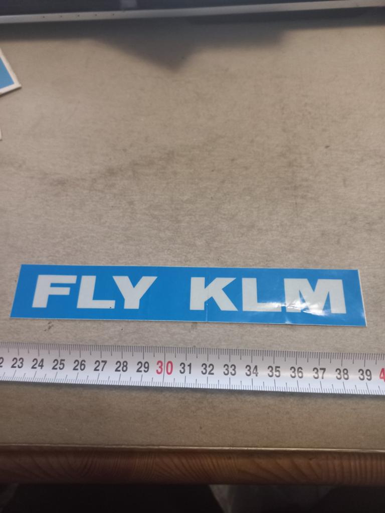Fly klm, Verzamelen, Stickers, Ophalen of Verzenden, Zo goed als nieuw