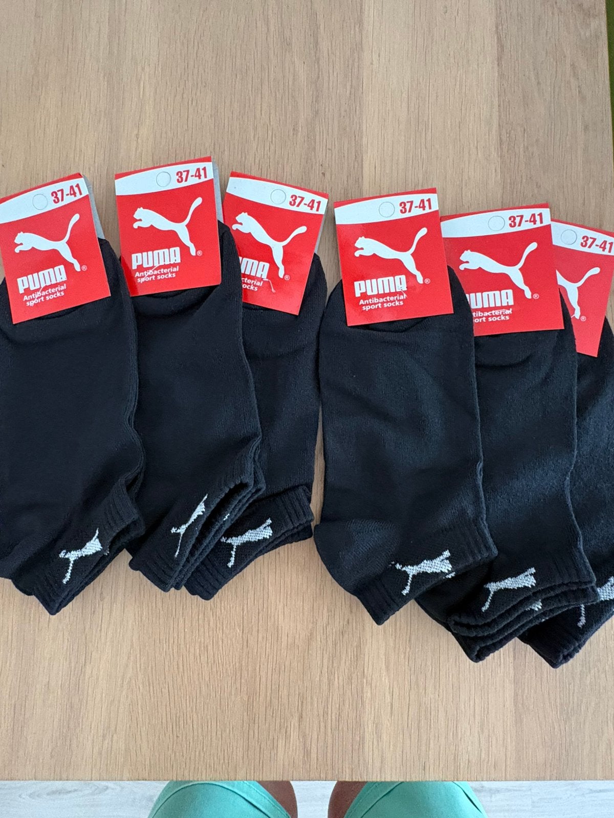 6 paar puma sneakersokken maat 37/41, Kleding | Dames, Sokken en Kousen, Ophalen of Verzenden, Nieuw, Zwart, Overige typen
