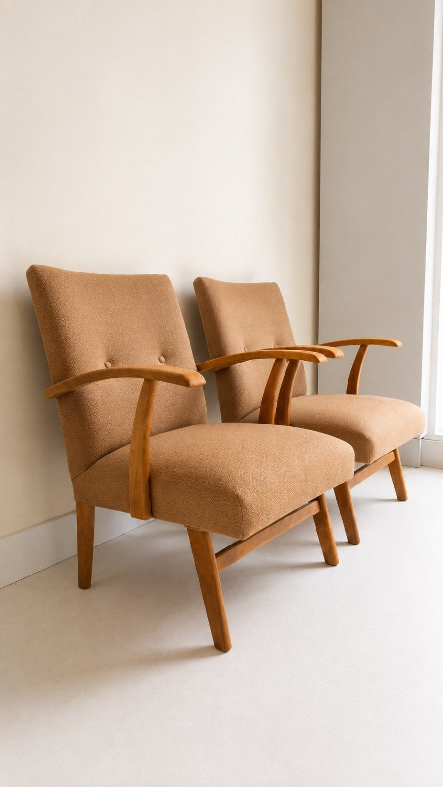 Vintage Fauteuils - Lage zit, Ophalen of Verzenden, Minder dan 75 cm, Minder dan 50 cm