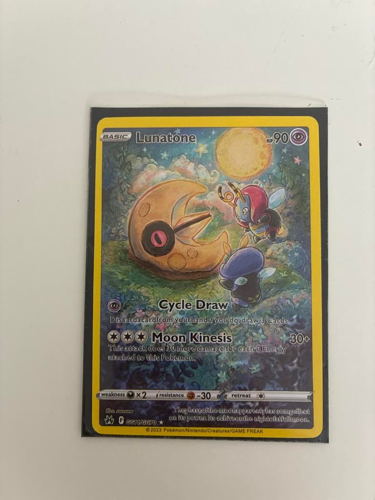 Pokémon Kaart Lunatone GG11/GG70 - Crown Zenith, Verzenden, Zo goed als nieuw, Losse kaart