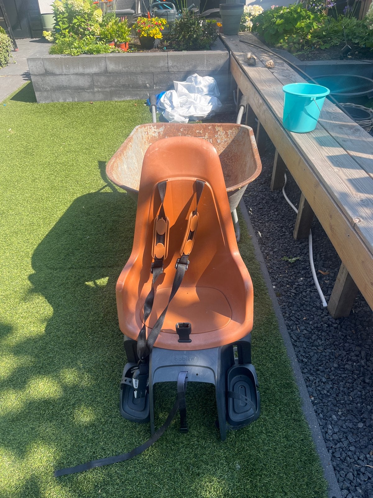 Bobike fietsstoeltje kinderzitje achterop, Ophalen, Achterzitje, Voetsteuntjes, 9 t/m 18 kg