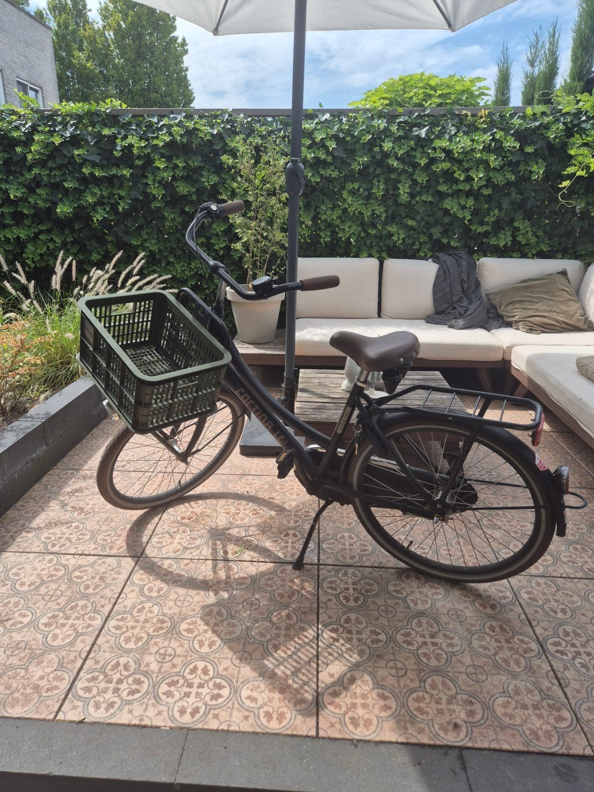 Cortina U4 Transportfiets 24 inch - Zwart, Terugtraprem, Gebruikt, Versnellingen, Ophalen of Verzenden