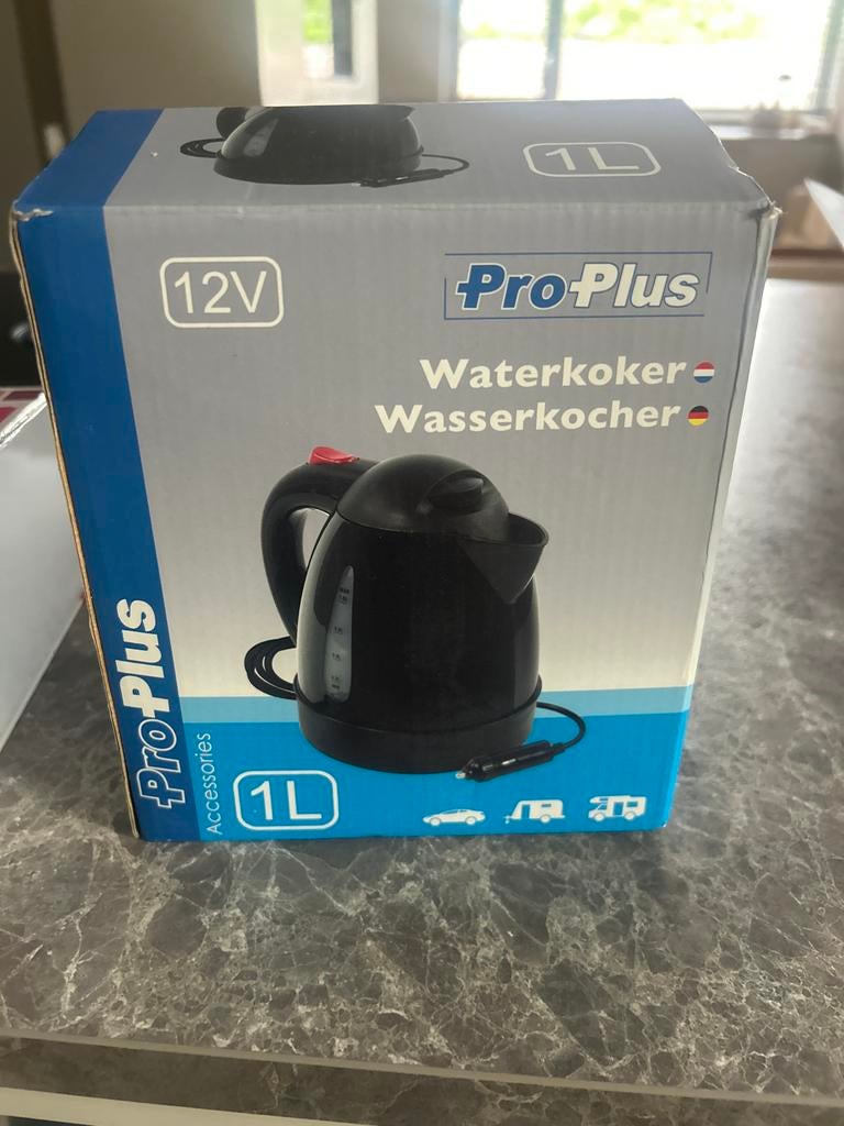 Pro-Plus 12V Waterkoker 1L - Ideaal voor onderweg!, Witgoed en Apparatuur, Waterkokers, 1 tot 2 liter, Ophalen, Nieuw