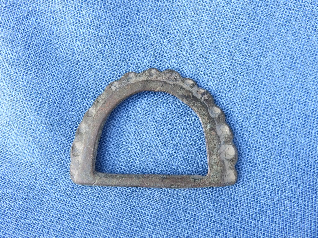Byzantijnse rijk - bronzen gesp - 5e - 8e eeuw - bodemvondst, Ophalen of Verzenden, Brons