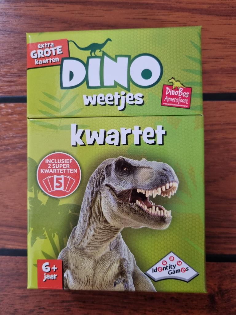 DINO WEETJES KWARTET ** IDENTITY GAMES **, Een of twee spelers, Ophalen of Verzenden, Zo goed als nieuw, Identity Games