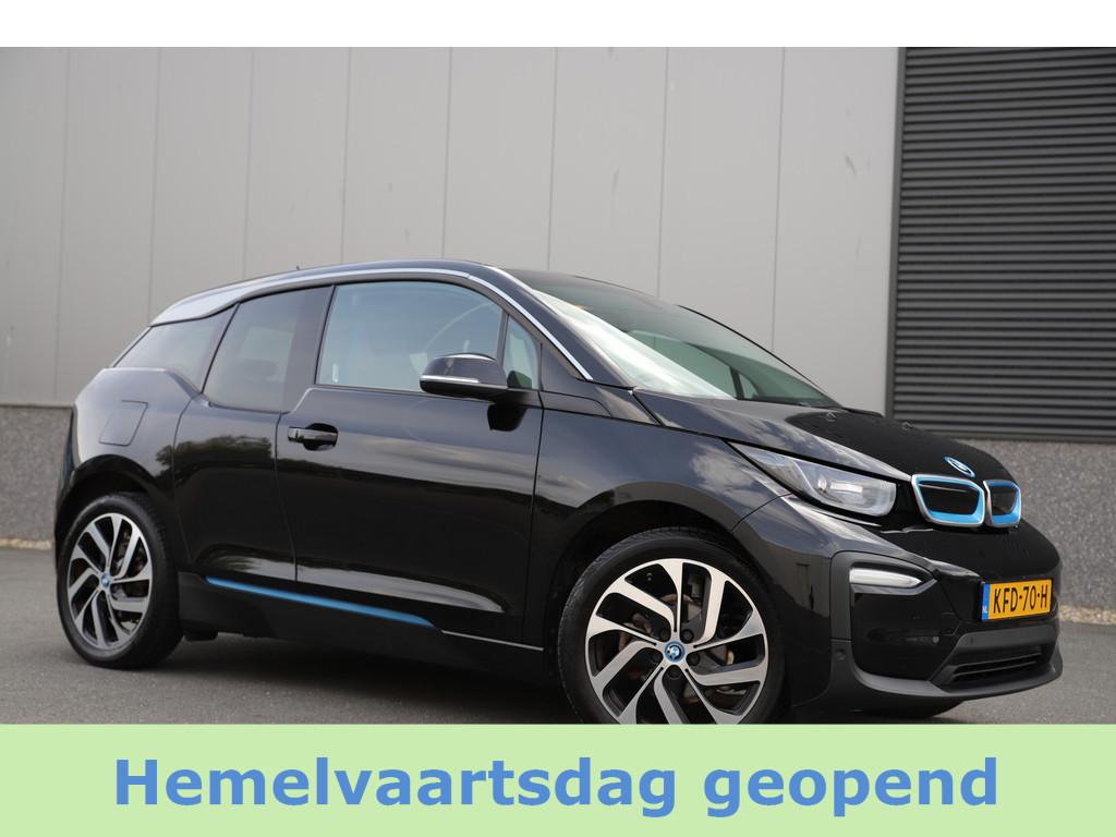 BMW i3 Executive 120Ah 42 kWh/NaviPro/Camera/W-Pomp/3-Fase/1, Auto's, BMW, Automaat, Gebruikt, Zwart, 4 stoelen