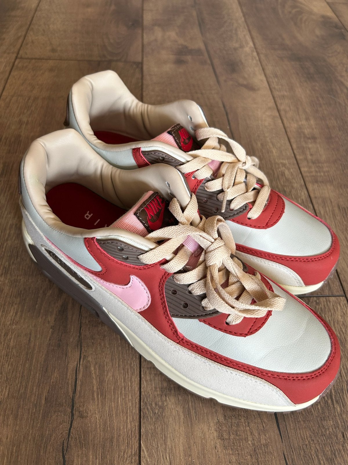 Nike Air Max 90 NRG Bacon - Maat 43, Kleding | Heren, Schoenen, Ophalen of Verzenden, Gedragen, Overige kleuren, Sneakers of Gympen