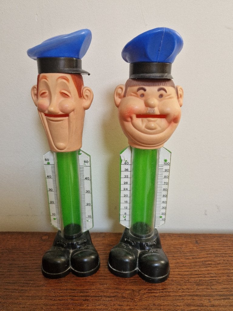 Spaarpotten Laurel en Hardy, oftewel de Dikke en de Dunne, Verzamelen, Ophalen of Verzenden, Zo goed als nieuw, Kunststof, Overige thema's