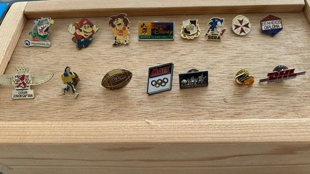 Pins Divers 15 x, Ophalen of Verzenden, Gebruikt, Merk, Speldje of Pin