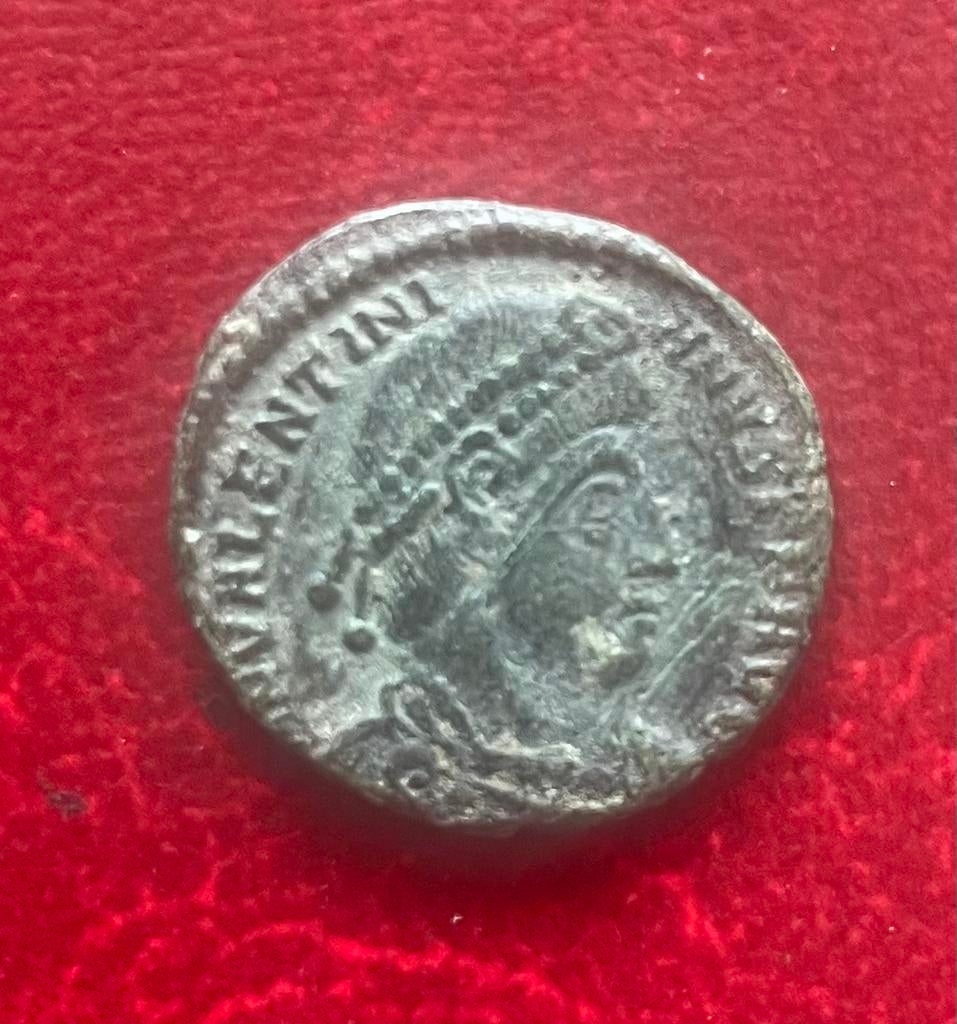 Romeinse munt brons Valentinianus 4e eeuw, Ophalen of Verzenden, Overige landen