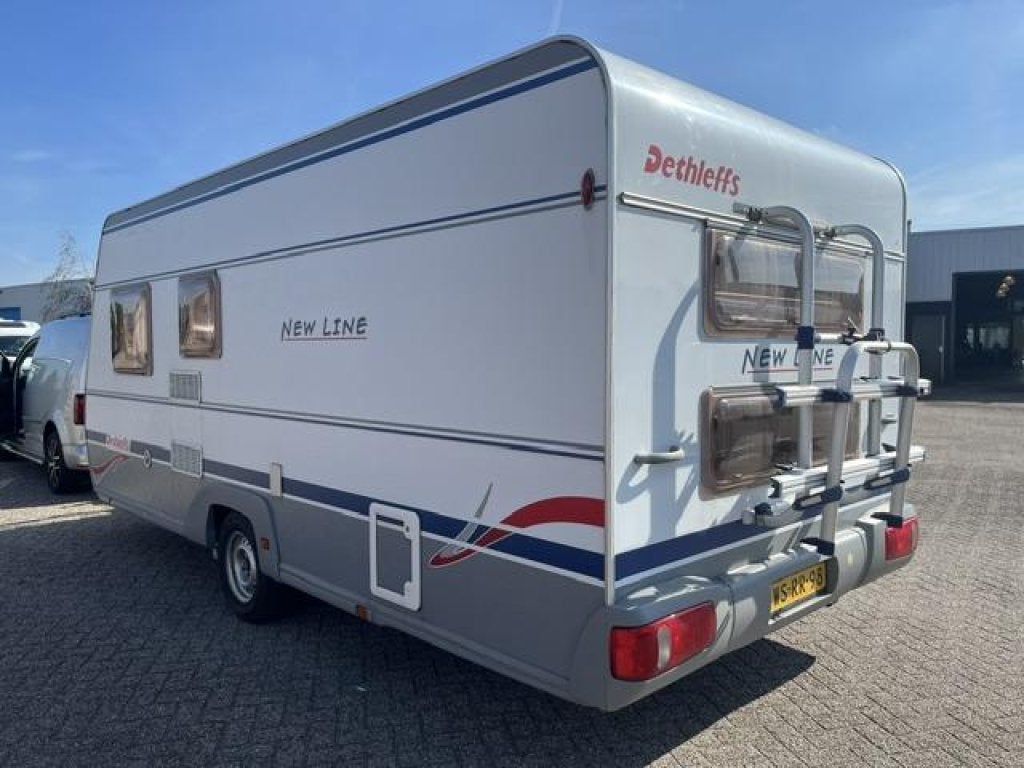 Dethleffs New Line 500 TK Stapelbed, Mover, Luifel, Bedrijf, Dwarsbed, Dethleffs, Fietsenrek