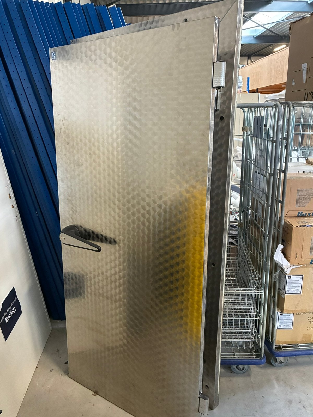 Roeatvaststalen koelcel deur met hang en sluitwerk., Witgoed en Apparatuur, Koelkasten en IJskasten, Ophalen, 200 liter of meer