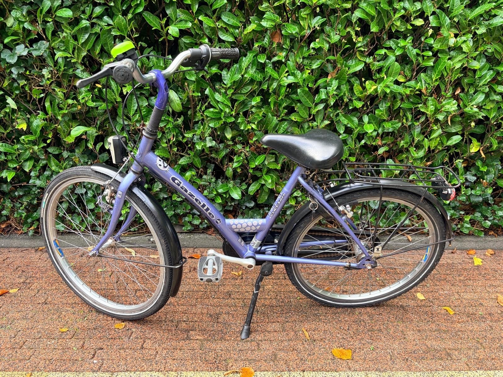 Gazelle Cheetah meisjesfiets 24 inch, 3 versnellingen, Ophalen, Terugtraprem, Versnellingen, Gebruikt
