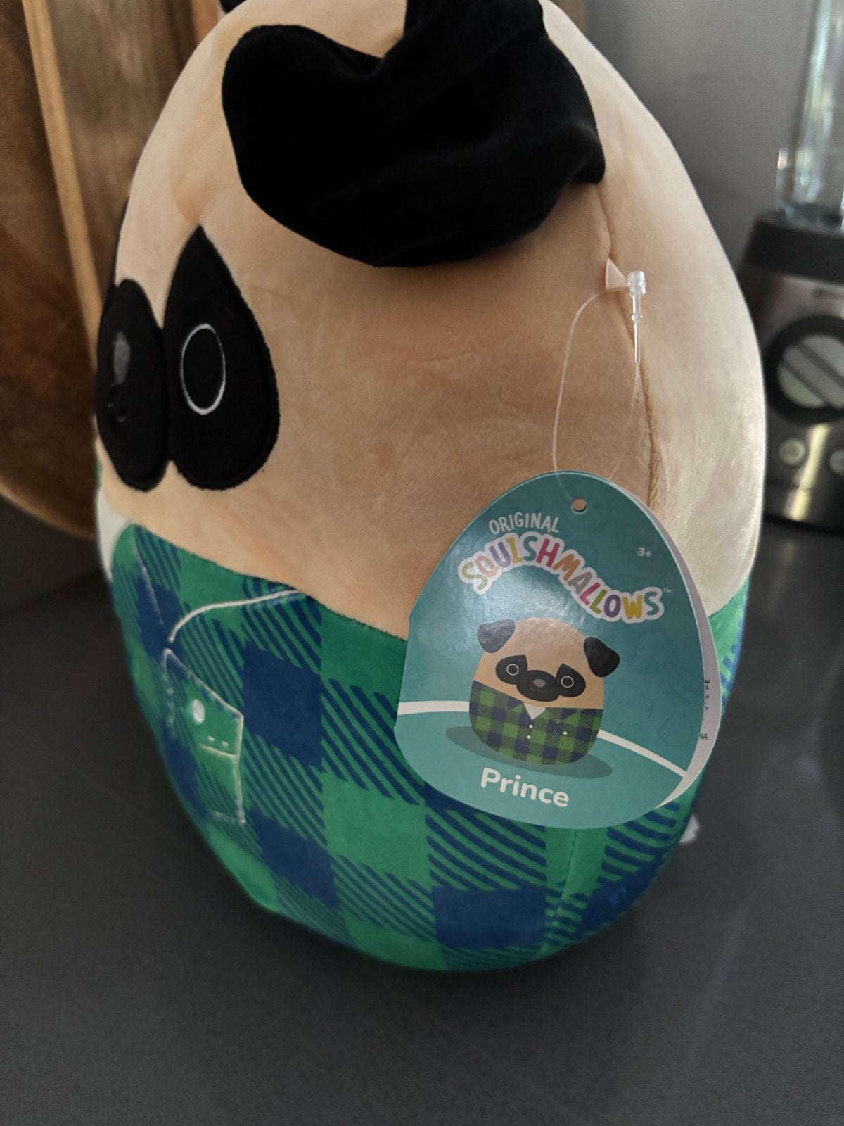 Squishmallow Prince de Mopshond - Nieuw met label, Squish, Overige karakters, Nieuw, Met label