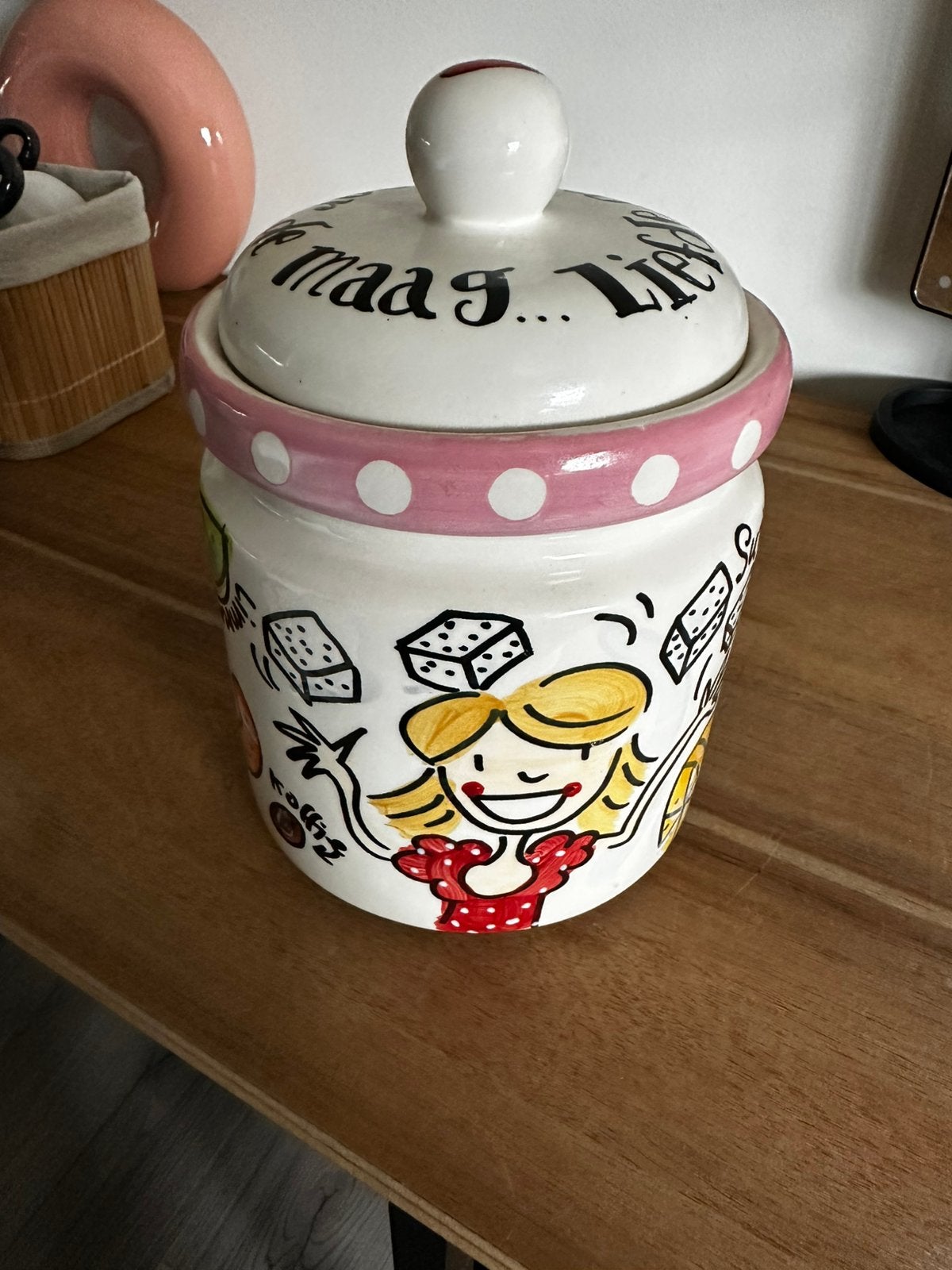 Blond amsterdam pot, Ophalen, Zo goed als nieuw, Overige materialen, Pot, Bus of Blik