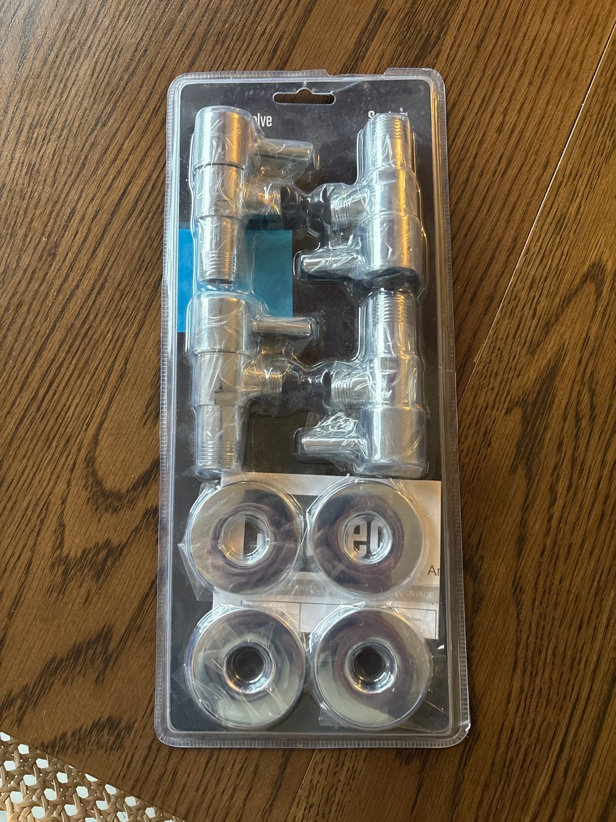 4x Hoekstopkraan 1/2" x 3/8" - Santeg, Doe-het-zelf en Verbouw, Sanitair, Ophalen of Verzenden, Nieuw, Chroom, Kraan