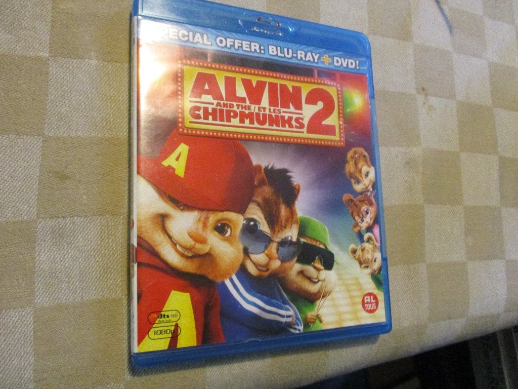 blu ray animatie tekenfilm Alvin and the Chipmunks 2 fraai, Ophalen of Verzenden, Zo goed als nieuw, Tekenfilms en Animatie