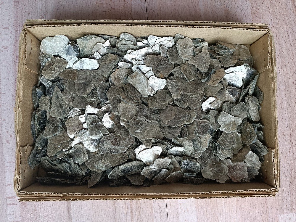 (55) Mica plaatjes uit vroegere tijden voor o.a. kachels, Verzamelen, Verzenden, Mineraal