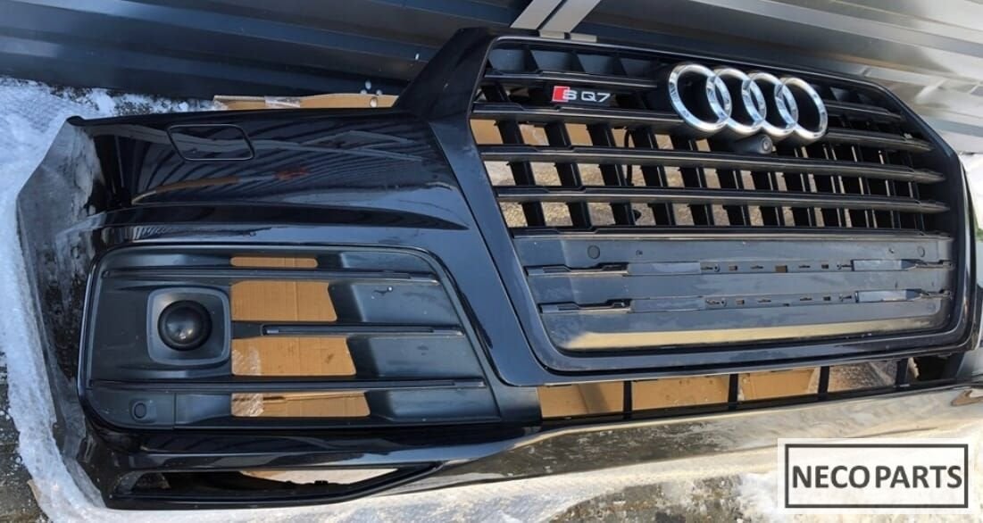 VOORBUMPER AUDI Q7 SQ7 4M 4M0 BUMPER ORIGINEEL GRILL CAMERA, Gebruikt, -, -, -