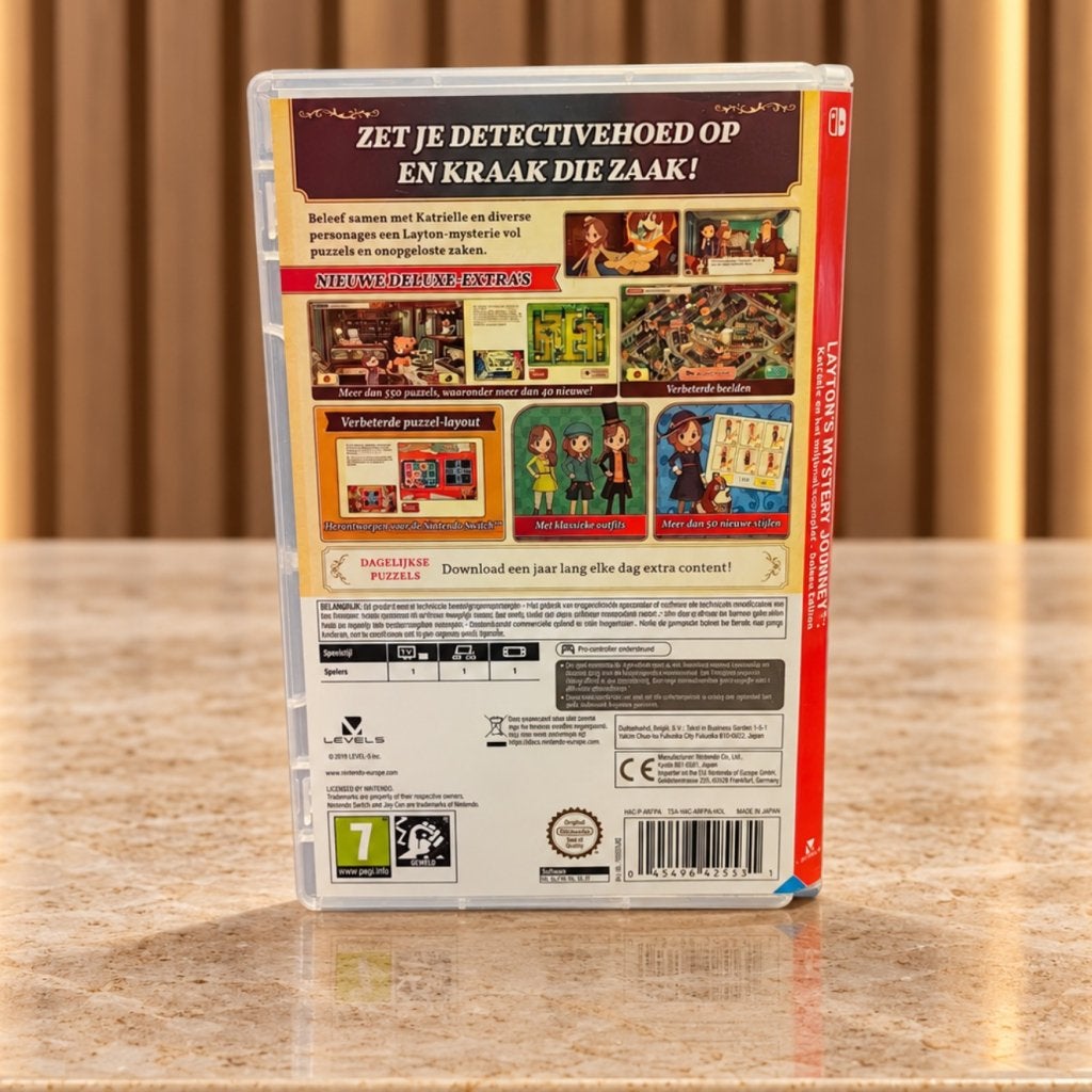Layton's Mystery Journey Switch Game - In Nette Staat, Nintendo, Zo goed als nieuw, Support@nintendo.com, 11-1 Hokotate-cho, Kamitoba, Minami-ku
Kyoto 601-8501
Japan