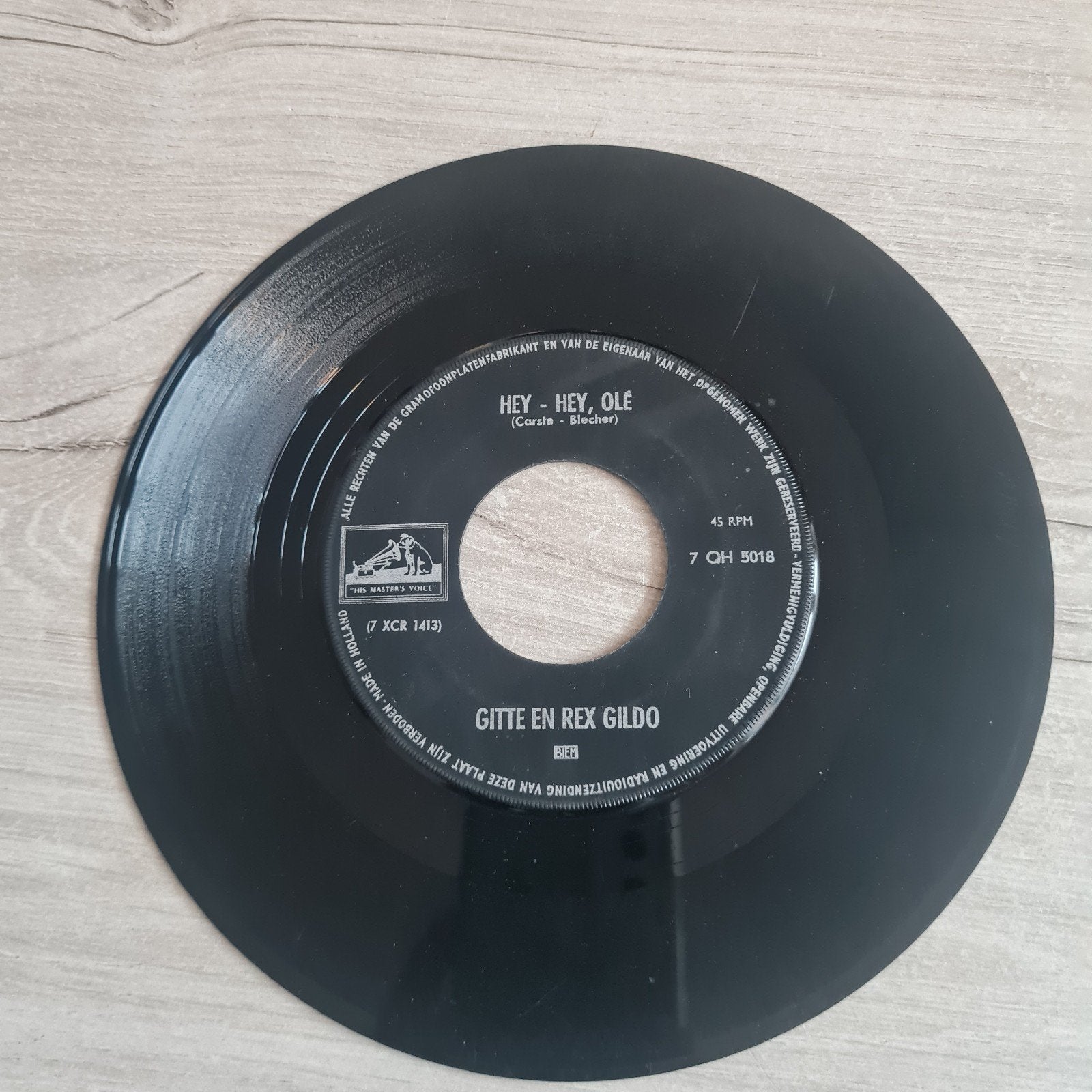 Gitte & Rex Gildo - Hey - Hey, Olé, Gebruikt, 7 inch, EP, Schlager