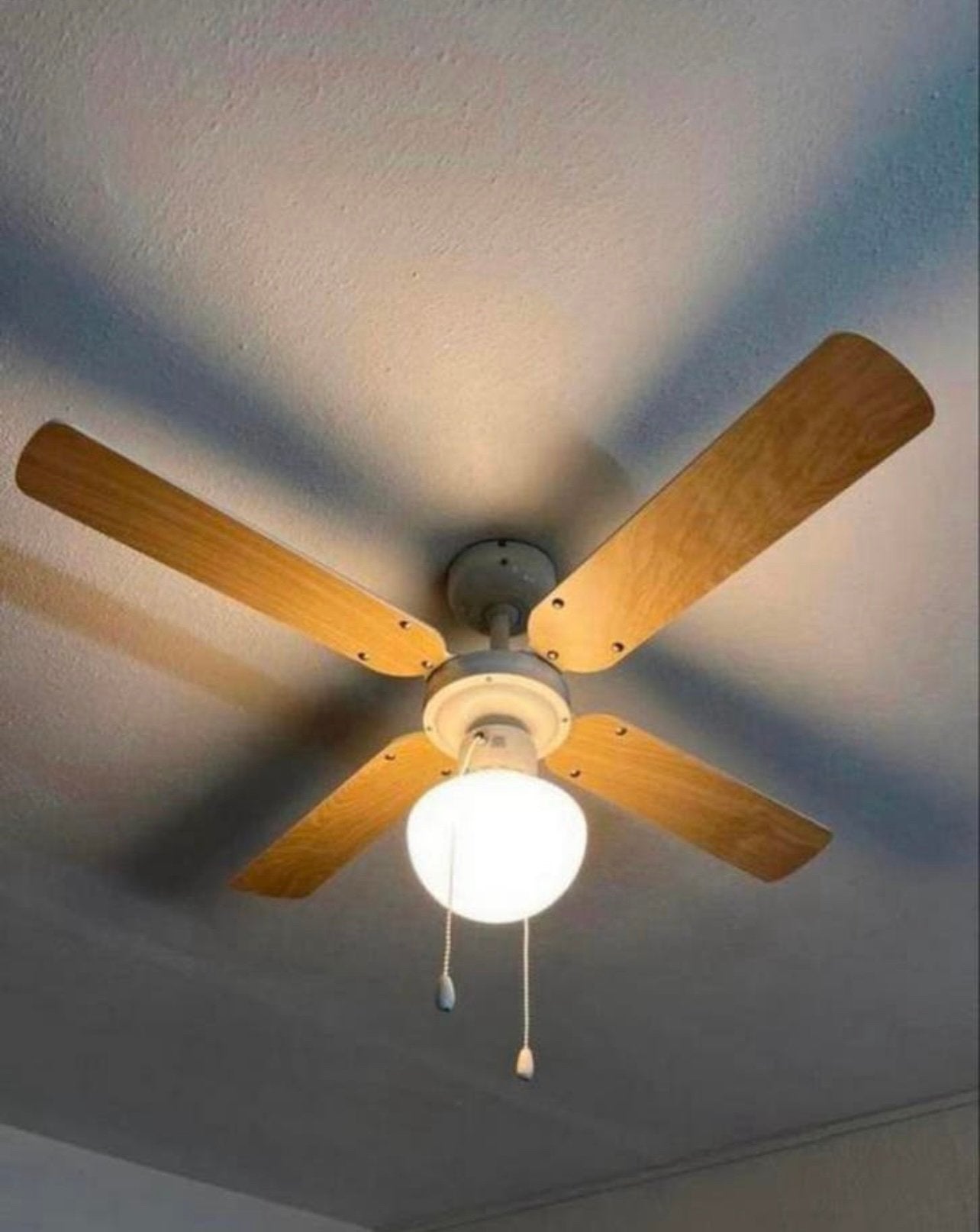 Mooie ventilator lamp, Verzenden, Zo goed als nieuw