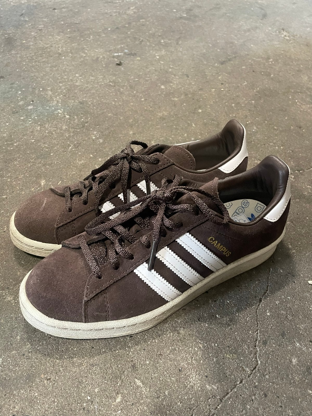 Adidas Campus 00s Bruine Sneakers - Maat 38 2/3, Kleding | Dames, Ophalen of Verzenden, Gedragen, Bruin, Sneakers of Gympen
