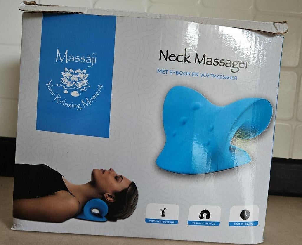 Nek Massager met e-book en voetmassager, Sport en Fitness, Massageproducten, Nieuw, Apparaat, Ophalen of Verzenden