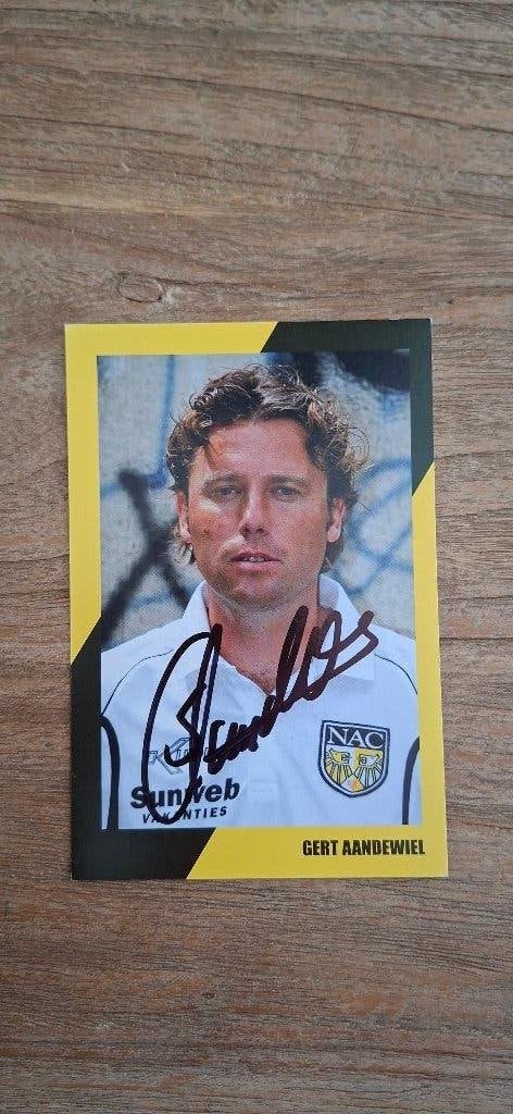 Spelerskaart met handtekening; Gert Aandewiel # NAC Breda, Ophalen of Verzenden, Nieuw, NAC Breda, Spelerskaart