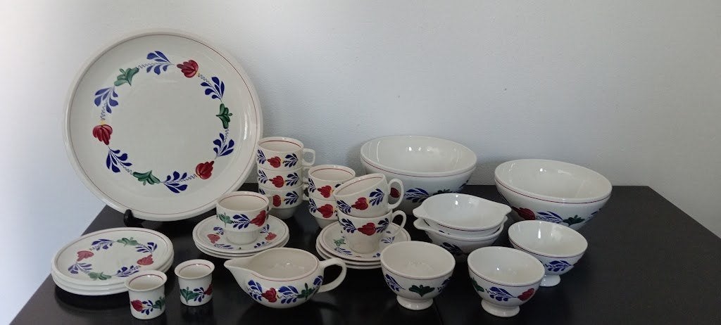 Vintage Boch boerenbont servies onderdelen, Overige typen, Ophalen of Verzenden, Zo goed als nieuw, Aardewerk