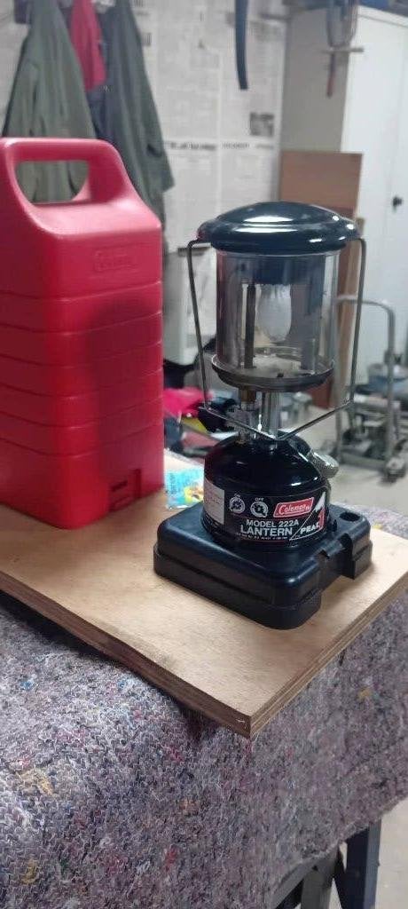 Coleman Model 222A Lantaarn met koffer,noodverlichting, Ophalen of Verzenden, Gebruikt