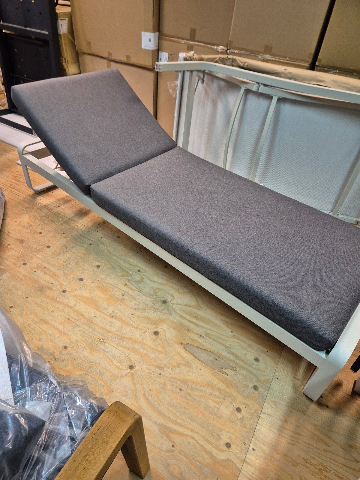 Fermob bellevie ligbed daybed anthracite/clay Nieuw/demo, Ophalen, Zo goed als nieuw, Aluminium