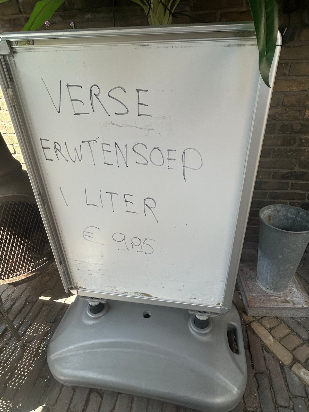 Stoepbord Reclamebord, Verzamelen, Ophalen, Zo goed als nieuw, Reclamebord