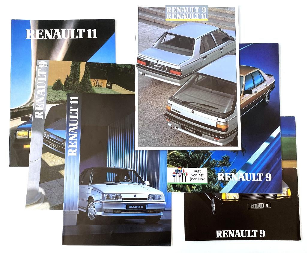 Renault 9 & 11 - verzameling brochures  , Verzenden, Zo goed als nieuw, Peugeot