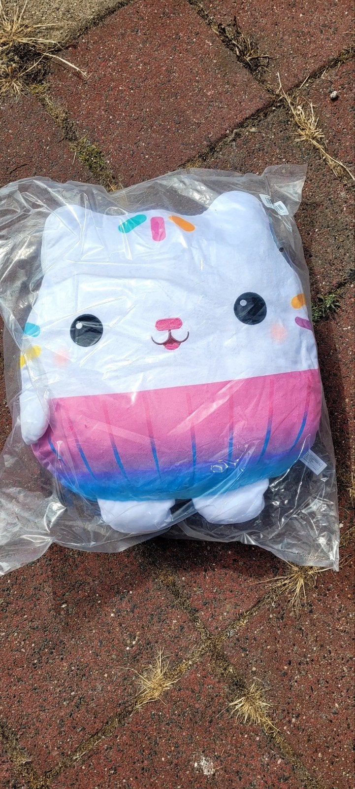 Gabby's Poppenhuis Cakey Cat Kussen 50cm, Overige merken, Overige karakters, Nieuw, Ophalen of Verzenden