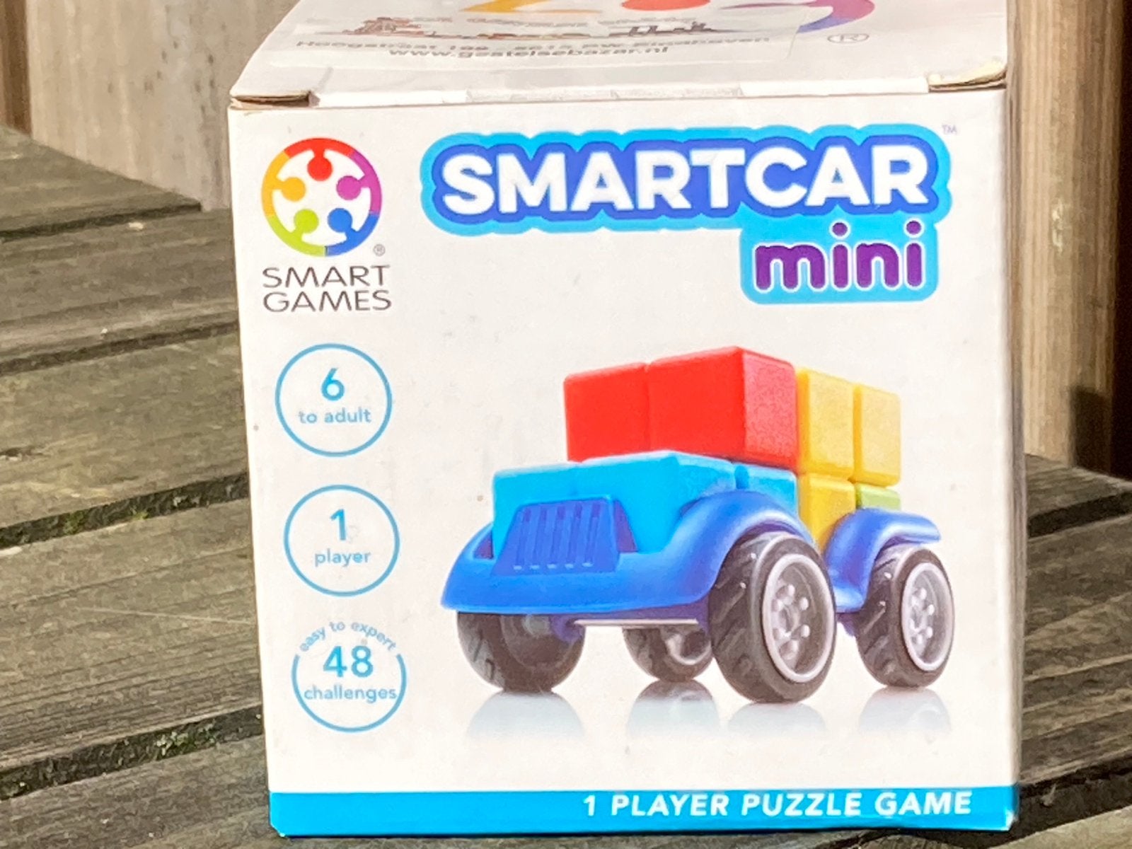 Smartcar Mini Puzzelspel - Smart Games, Kinderen en Baby's, Ophalen of Verzenden, Zo goed als nieuw, Puzzelen