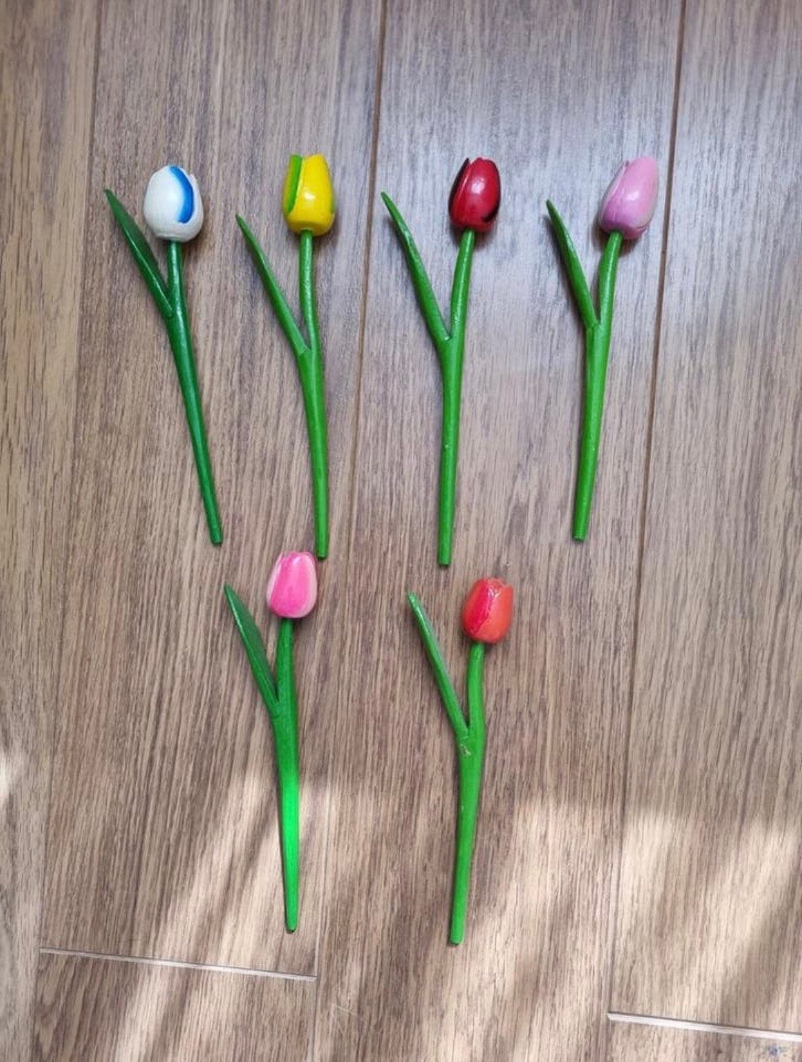 Houten tulpen, Ophalen of Verzenden, Zo goed als nieuw