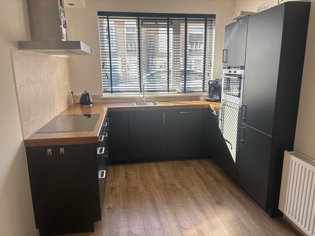 ALNO keuken (Duits kwaliteit) met Siemens apparatuur, Huis en Inrichting, Keuken | Complete keukens, Ophalen, Gebruikt, Zwart