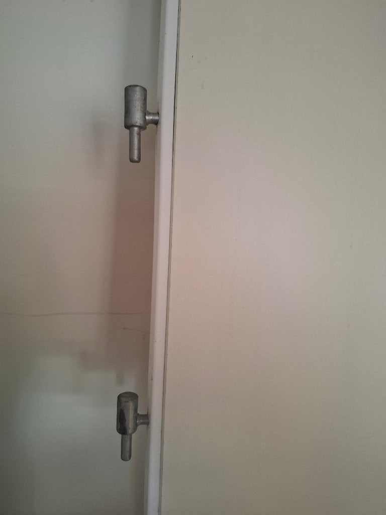 2 opdekdeuren, Doe-het-zelf en Verbouw, Deuren en Horren, Gebruikt, Binnendeur, 200 tot 215 cm, Minder dan 80 cm, Hout, Kunststof