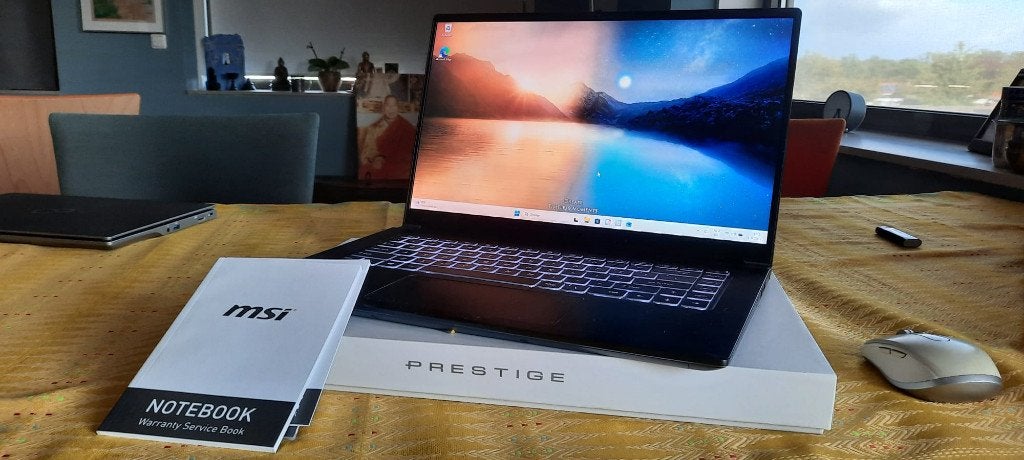 Laptop MSI Prestige - als nieuw, Ophalen, Minder dan 2 Ghz, Zo goed als nieuw, SSD