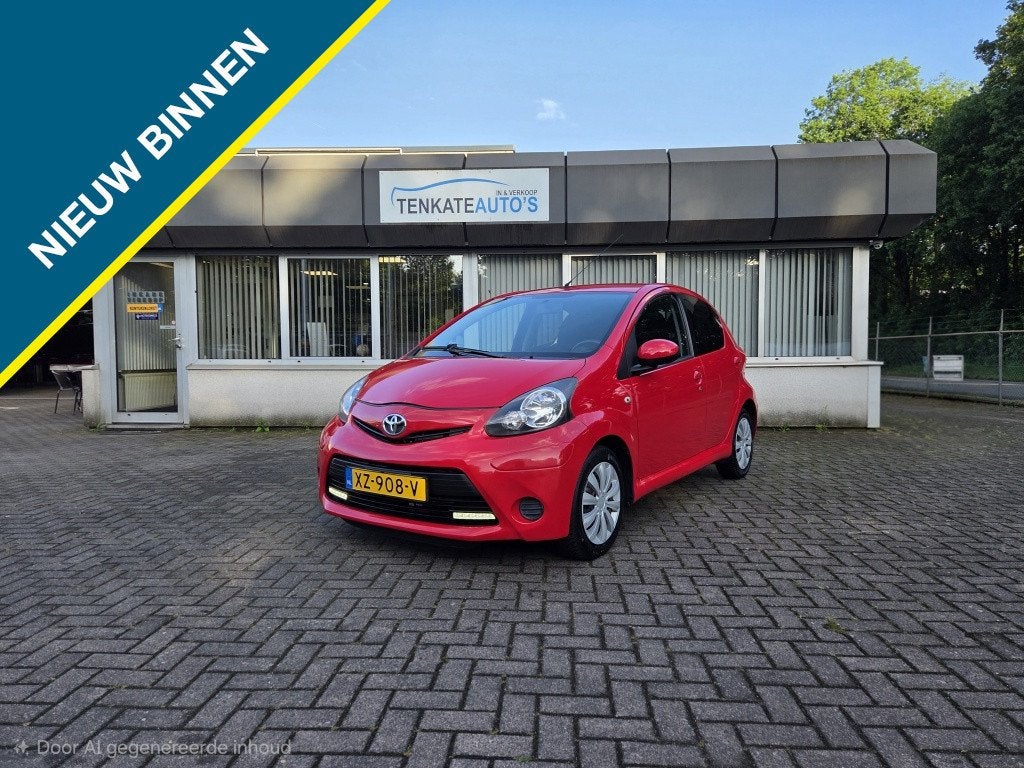 Toyota Aygo 1.0 VVT-i Comfort Airco (bj 2012), Auto's, Toyota, Bedrijf, Te koop, Aygo, ABS, Airbags, Airconditioning, Alarm, Bluetooth