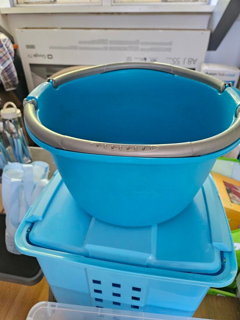 Afwasteil camping blauw, Ophalen