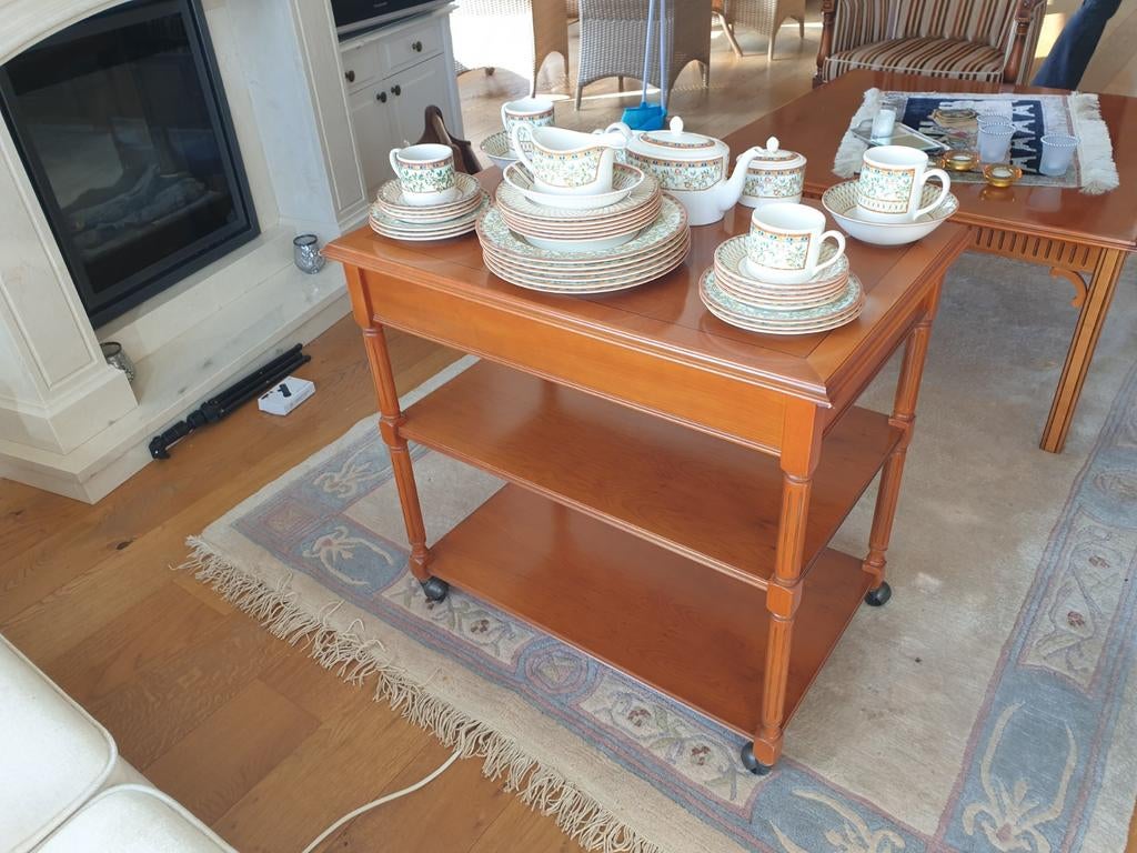 Mahonie houten buffetkar, Ophalen, 25 tot 50 cm, 50 tot 100 cm, Minder dan 100 cm